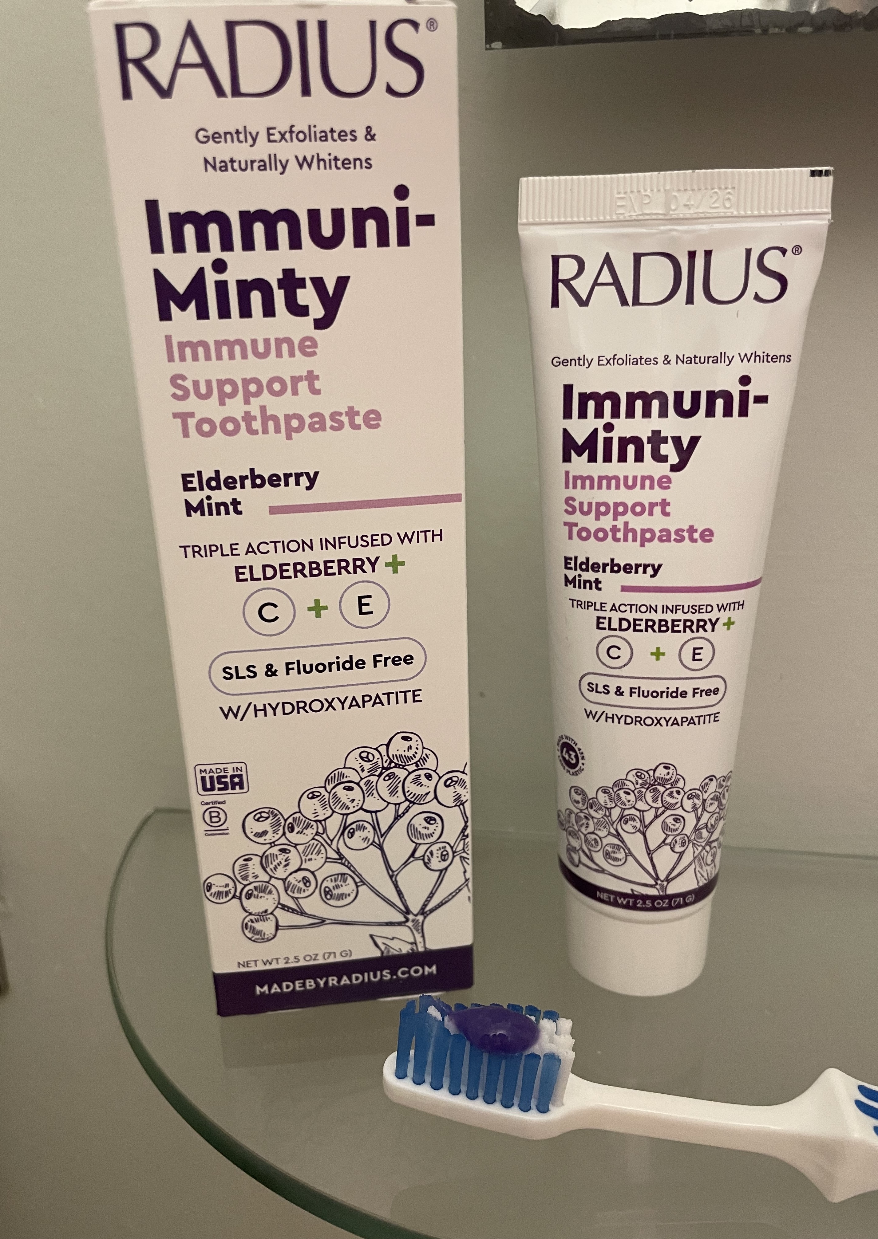 Radius Immuni-minty toothpaste